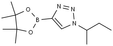 1-(SEC-BUTYL)-4-(TETRAMETHYL-1,3,2-DIOXABOROLAN-2-YL)-1H-1,2,3-TRIAZOLE Structure