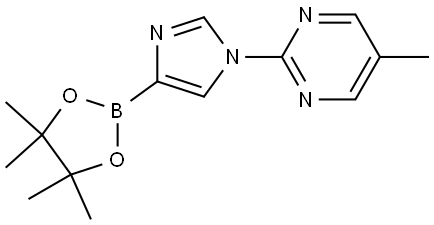 1-(5-Methylpyrimidin-2-yl)-1H-imidazole-4-boronic acid pinacol ester Structure