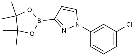 1-(3-Chlorophenyl)-1H-pyrazole-3-boronic acid pinacol ester Structure