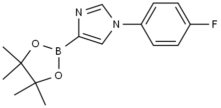 1-(4-fluorophenyl)-4-(4,4,5,5-tetramethyl-1,3,2-dioxaborolan-2-yl)-1H-imidazole Structure