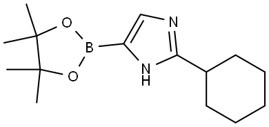 2-Cyclohexylimidazole-4-boronic acid pinacol ester Structure