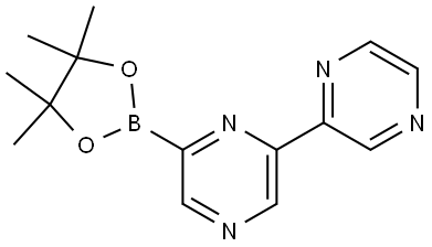 6-(4,4,5,5-tetramethyl-1,3,2-dioxaborolan-2-yl)-2,2'-bipyrazine Structure