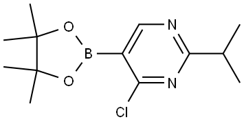 4-Chloro-2-(iso-propyl)pyrimidine-5-boronic acid pinacol ester 구조식 이미지