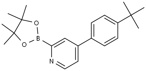 4-(4-tert-Butylphenyl)pyridine-2-boronic acid pinacol ester Structure