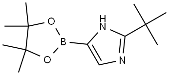 2-(tert-Butyl)imidazole-4-boronic acid pinacol ester Structure