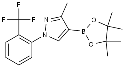 3-Methyl-1-(2-trifluoromethylphenyl)-1H-pyrazole-4-boronic acid pinacol ester 구조식 이미지