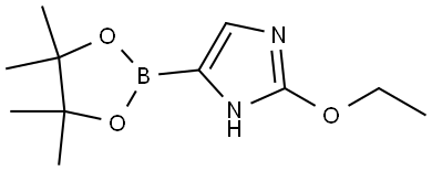 2-(Ethoxy)imidazole-4-boronic acid pinacol ester 구조식 이미지