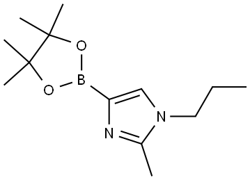 2-methyl-1-propyl-4-(4,4,5,5-tetramethyl-1,3,2-dioxaborolan-2-yl)-1H-imidazole Structure