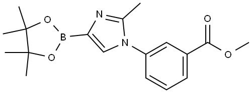 methyl 3-(2-methyl-4-(4,4,5,5-tetramethyl-1,3,2-dioxaborolan-2-yl)-1H-imidazol-1-yl)benzoate 구조식 이미지