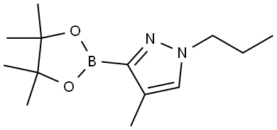 4-Methyl-1-(n-propyl)-1H-pyrazole-3-boronic acid pinacol ester Structure