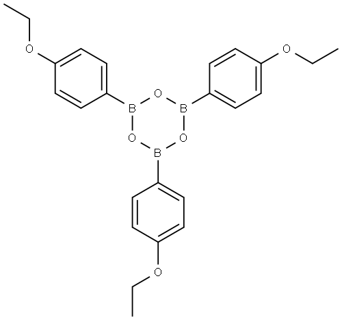 tris(4-ethoxy phenyl)boroxine Structure