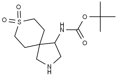 tert-butyl N-{8,8-dioxo-8lambda6-thia-2-azaspiro[4.5]decan-4-yl}carbamate Structure