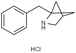 1-benzyl-2-azabicyclo[2.1.1]hexane hydrochloride Structure