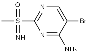 (4-amino-5-bromopyrimidin-2-yl)(imino)methyl-lambda6-sulfanone Structure