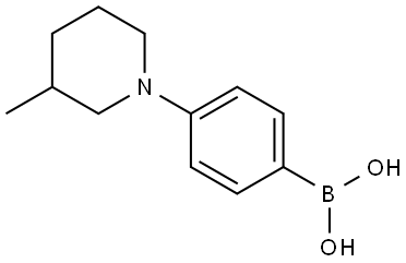 4-(3-Methylpiperidin-1-yl)phenylboronic acid Structure