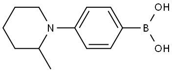 4-(2-Methylpiperidin-1-yl)phenylboronic acid Structure