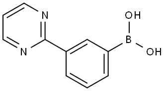 3-(Pyrimidin-2-yl)phenylboronic acid Structure