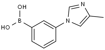 3-(4-Methylimidazol-1-yl)phenylboronic acid Structure