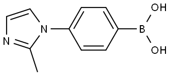 4-(2-Methylimidazol-1-yl)phenylboronic acid Structure