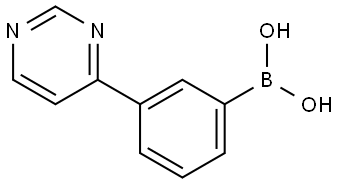 3-(Pyrimidin-4-yl)phenylboronic acid Structure