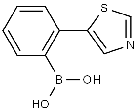 2-(Thiazol-5-yl)phenylboronic acid Structure