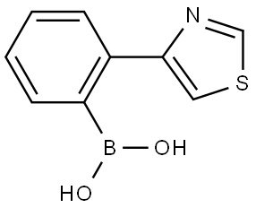 2-(Thiazol-4-yl)phenylboronic acid Structure