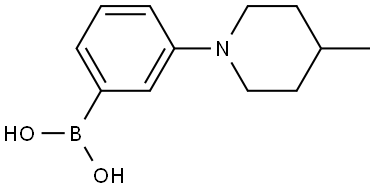 Boronic acid, B-[3-(4-methyl-1-piperidinyl)phenyl]- Structure