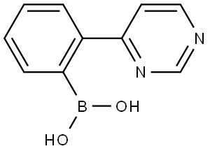 2-(Pyrimidin-4-yl)phenylboronic acid Structure