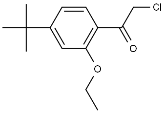 2-Chloro-1-[4-(1,1-dimethylethyl)-2-ethoxyphenyl]ethanone Structure