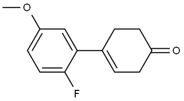 2'-fluoro-5'-methoxy-5,6-dihydro-[1,1'-biphenyl]-4(3H)-one Structure