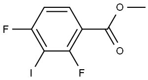 Benzoic acid, 2,4-difluoro-3-iodo-, methyl ester Structure