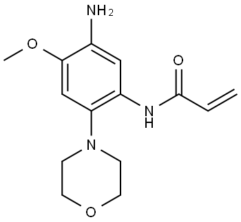 N-(5-amino-4-methoxy-2-morpholinophenyl)acrylamide Structure