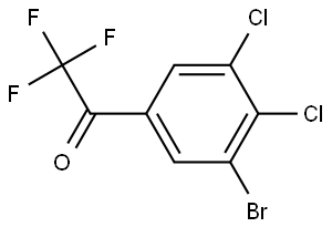 1-(3-Bromo-4,5-dichlorophenyl)-2,2,2-trifluoroethanone Structure