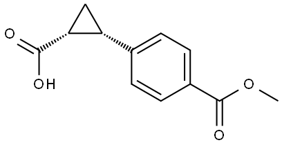 (1S,2R)-2-(4-(2-hydroxyacetyl)phenyl)cyclopropanecarboxylic acid Structure