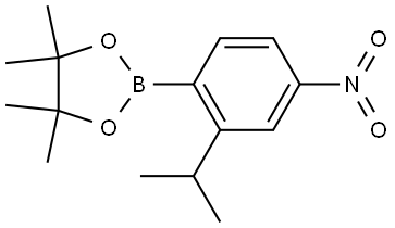 2-(2-isopropyl-4-nitrophenyl)-4,4,5,5-tetramethyl-1,3,2-dioxaborolane Structure