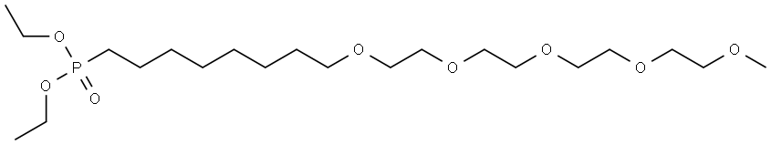 m-PEG5-(CH2)8-phosphonic acid ethyl ester 구조식 이미지