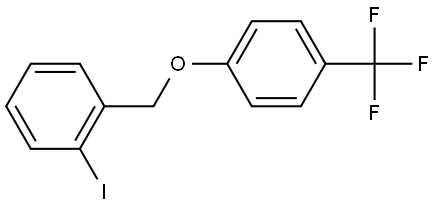 Benzene, 1-iodo-2-[[4-(trifluoromethyl)phenoxy]methyl]- Structure