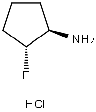 (1R,2R)-2-fluorocyclopentan-1-amine hydrochloride Structure