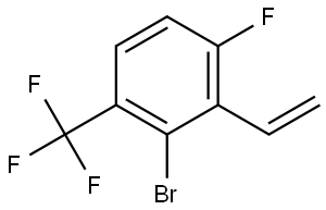 2-Bromo-4-fluoro-1-(trifluoromethyl)-3-vinylbenzene Structure