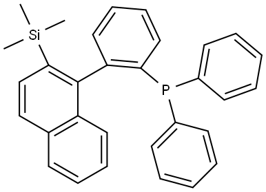 (R)-diphenyl(2-(2-(trimethylsilyl)naphthalen-1-yl)phenyl)phosphane Structure