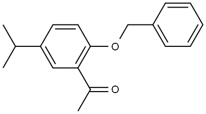 1-(2-(benzyloxy)-5-isopropylphenyl)ethanone Structure