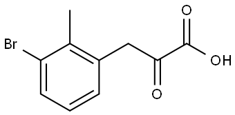 Benzenepropanoic acid, 3-bromo-2-methyl-α-oxo- Structure