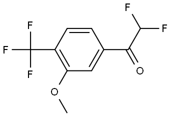 2,2-difluoro-1-(3-methoxy-4-(trifluoromethyl)phenyl)ethanone Structure