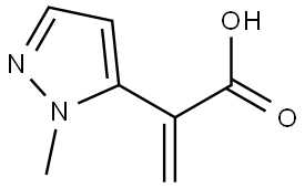 2-(1-methyl-1H-pyrazol-5-yl)acrylic acid Structure