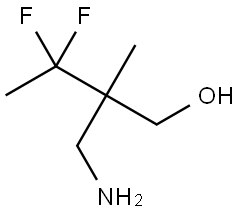 2-(Aminomethyl)-3,3-difluoro-2-methylbutan-1-ol 구조식 이미지