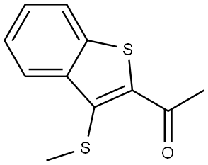 1-(3-(Methylthio)benzo[b]thiophen-2-yl)ethanone Structure