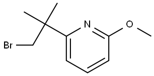 2-(2-Bromo-1,1-dimethylethyl)-6-methoxypyridine Structure