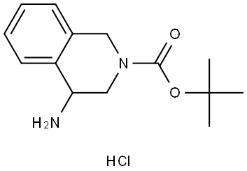 tert-Butyl 4-amino-3,4-dihydroisoquinoline-2(1H)-carboxylate hydrochloride Structure