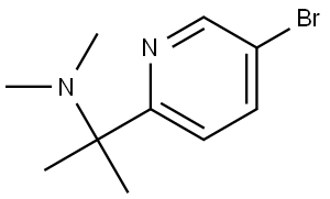 2-(5-bromopyridin-2-yl)-N,N-dimethylpropan-2-amine Structure