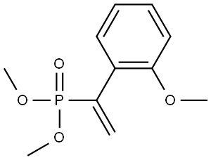 Phosphonic acid, P-[1-(2-methoxyphenyl)ethenyl]-, dimethyl ester Structure